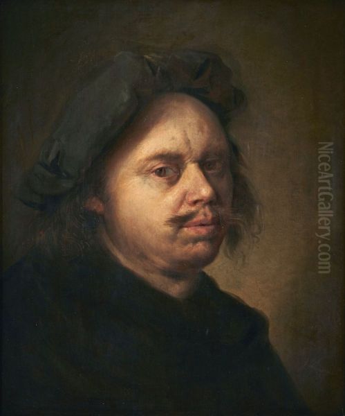 Zelfportret Oil Painting by Egbert Van Heemskerck