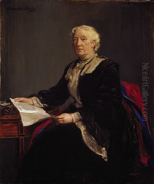 Portrait of Flora Stevenson Oil Painting by Alexander Ignatius Roche