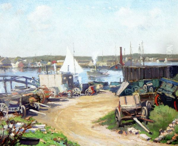 Gloucester, Massachusetts Oil Painting by Louise Upton Brumback