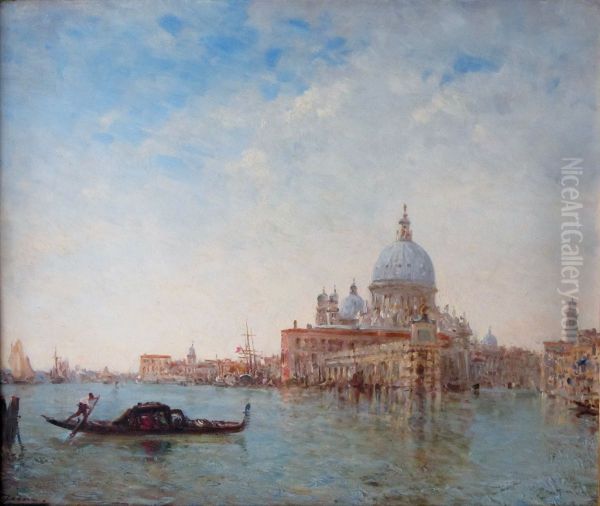 Santa Maria della Salute Oil Painting by Felix Ziem