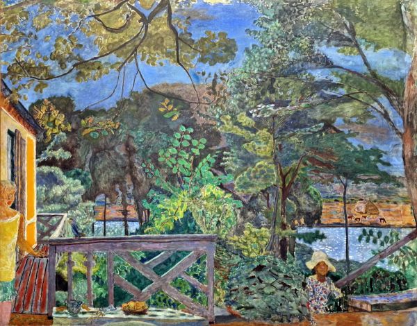 The terrace of Vernon Oil Painting by Pierre Bonnard