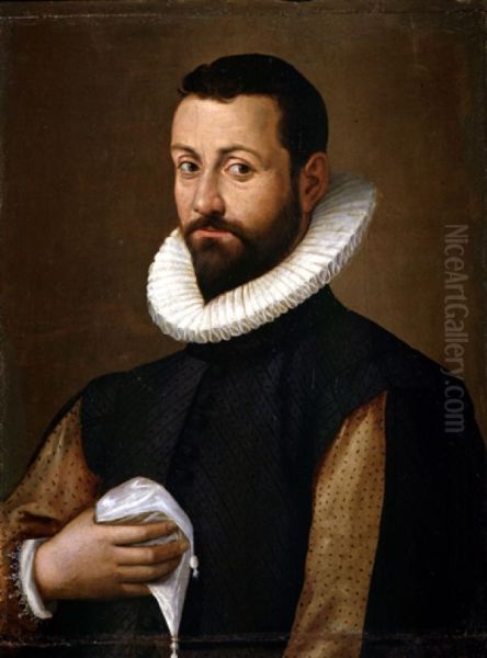 Portrait of a Gentleman Oil Painting by Santi Di Tito