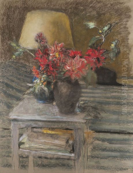 Fleurs sur une table Oil Painting by Edouard Vuillard