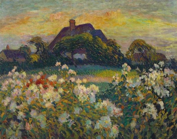 Field Flowers Oil Painting by Robert Antoine Pinchon