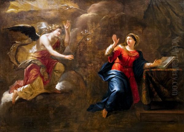 Annunciation Oil Painting by unknown