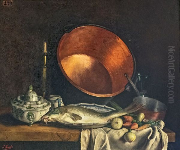 Still life with cauldron Oil Painting by Paul Prouho