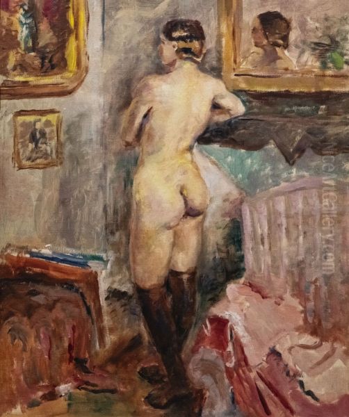 Back nude Oil Painting by Luce Boyals