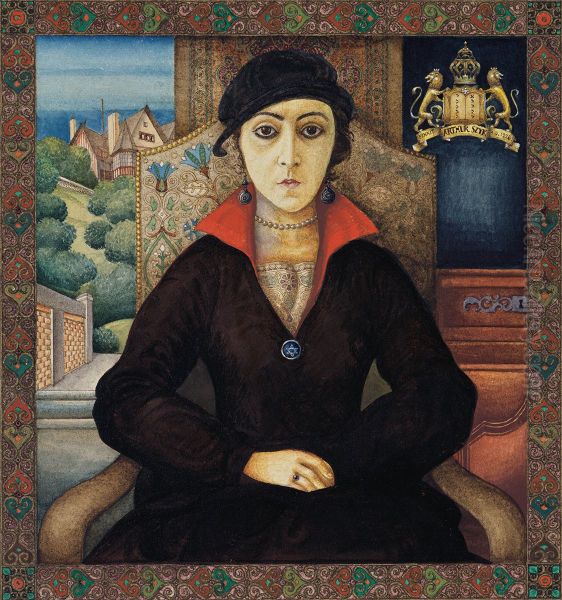 Portrait of Julia Szyk Oil Painting by Arthur Szyk