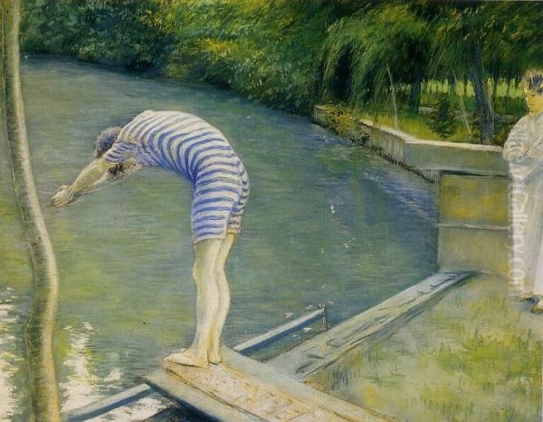 Le Plongeur Oil Painting by Gustave Caillebotte