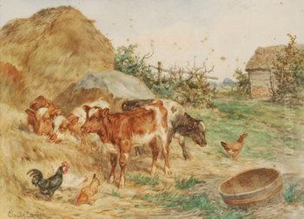 By The Haystack Oil Painting by Claude Cardon