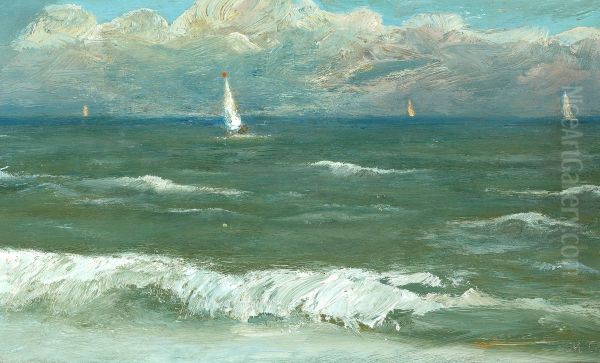 Summer day at the sea at Skagen. Oil Painting by Michael Peter Ancher