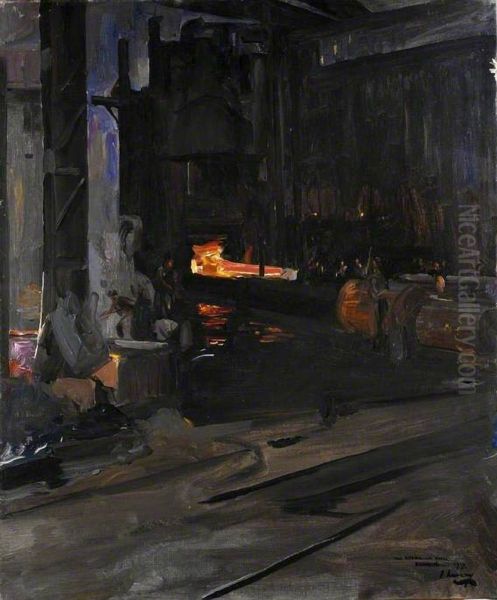 Elswick Works, Newcastle upon Tyne Oil Painting by John Lavery