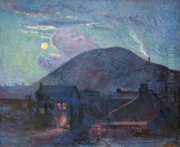 Slag heap Oil Painting by Maximilien Luce