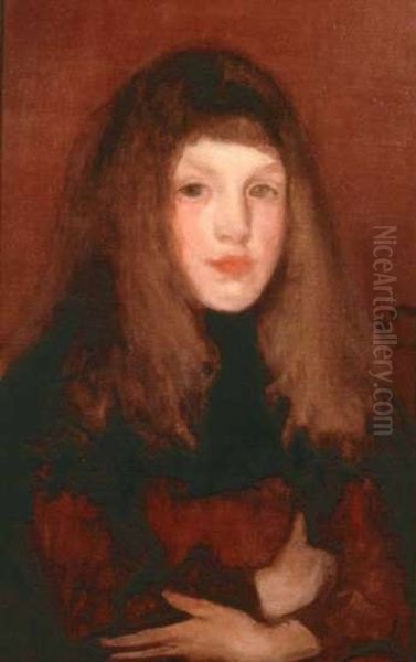 A Study in Rose and Brown Oil Painting by James McNeill Whistler