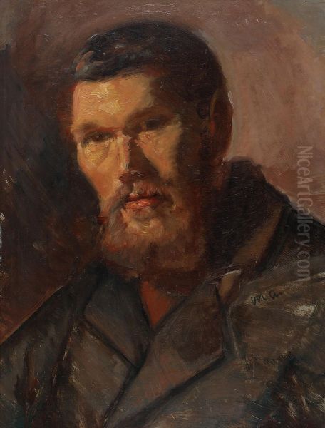 Portrait of a fishermen from Skagen. Oil Painting by Michael Peter Ancher