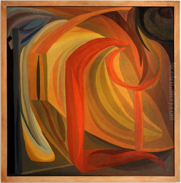 Composition Oil Painting by Otto Freundlich