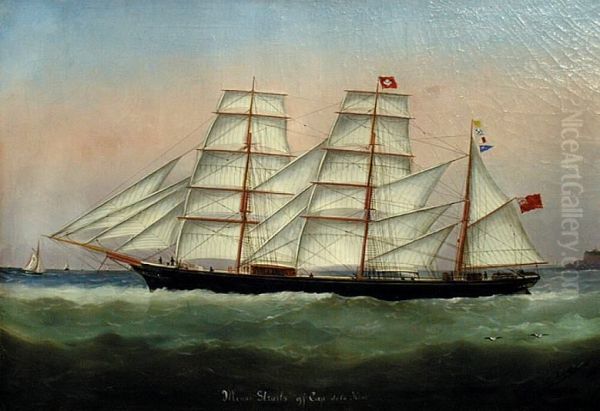 ,Menai Straits' off Cape de la Heve Oil Painting by Edouard Adam