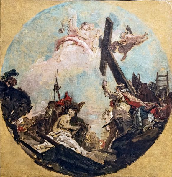 L'esaltazione della Croce Oil Painting by Giovanni Battista Tiepolo