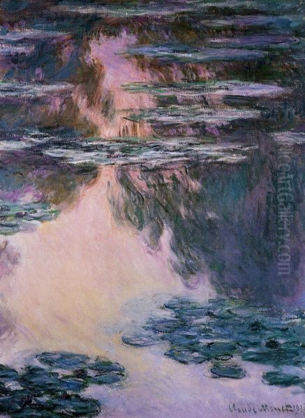 Water-Lilies Oil Painting by Claude Monet