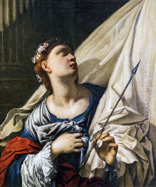 Saint Ursula Oil Painting by Francesco Maggiotto