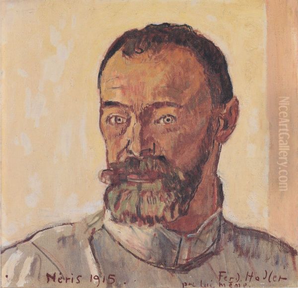 Selbstbildnis von Neris Oil Painting by Ferdinand Hodler