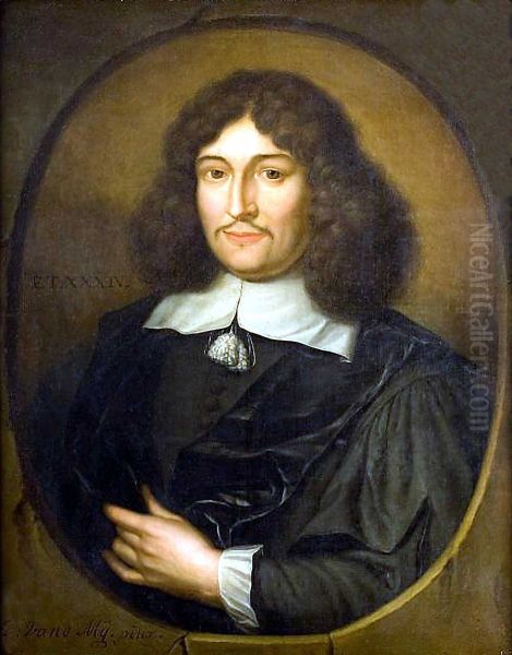 Adriaan Beeckerts van Thienen (1623-1669) Dutch jurist Oil Painting by Hieronymus van der Mij