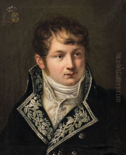 Portrait of Joseph Charles Emmanuel, Baron van Ertborn Oil Painting by Thomas Blaton