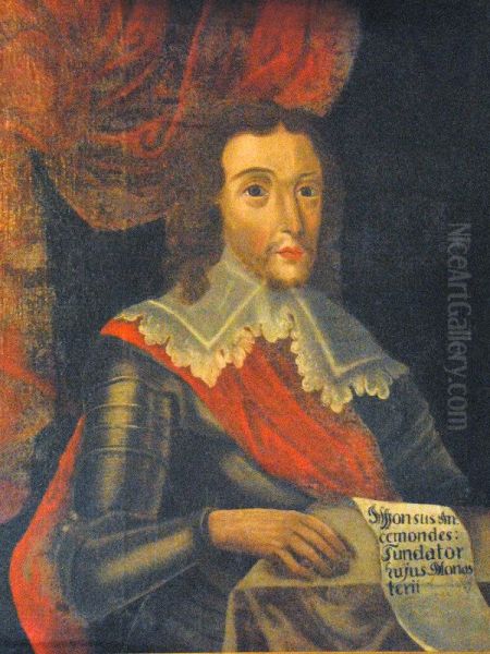 Afonso Ansemondes, Portugueserico-homemof the Court of King Afonso Henriques. Oil Painting by Unidentified painter