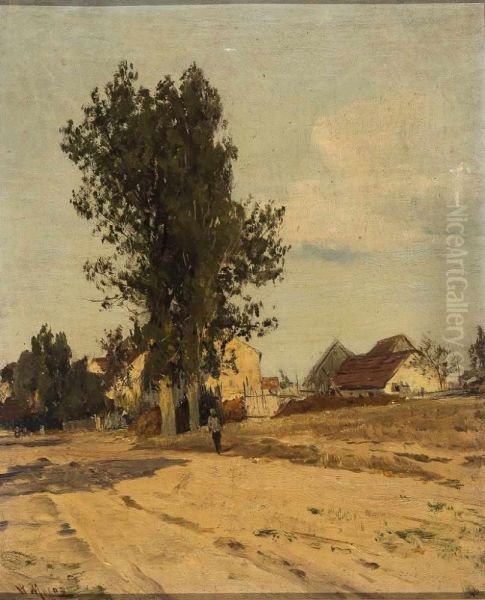 Summer day in the countryside Oil Painting by Walter Moras