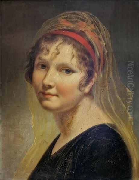 Portrait de Madame Augustin Oil Painting by Jeanne-Elisabeth Chaudet