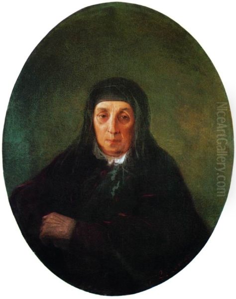 Portrait of the grandmother of painter Ashhen Oil Painting by Ivan Aivazovsky