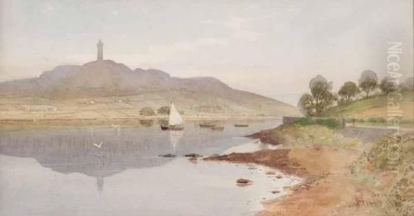 Scrabo Oil Painting by Joseph Carey Carey