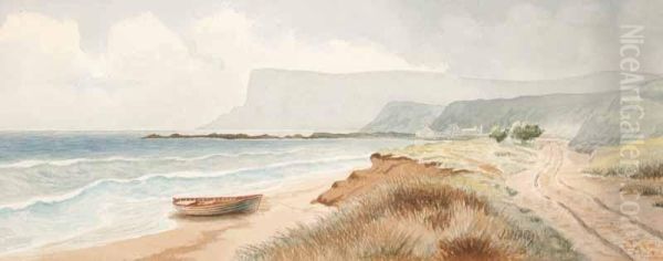 Fairhead From Ballycastle Oil Painting by Joseph Carey Carey