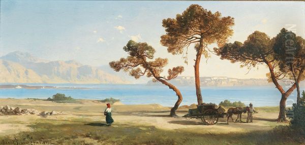 Ansicht aus Italien Oil Painting by Albert Zimmermann