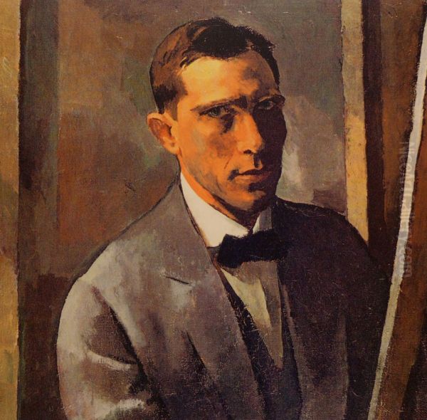 Self-portrait Oil Painting by Albert Weisgerber