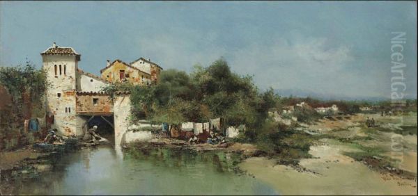 Alcala de los Panaderos, Sevilla Oil Painting by unknown