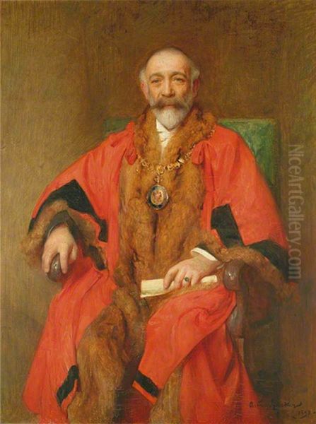 Alderman J. A. Skinner, Mayor of Eastbourne Oil Painting by Arthur Hacker