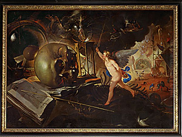 Vanitas Oil Painting by Joseph Heintz the Younger