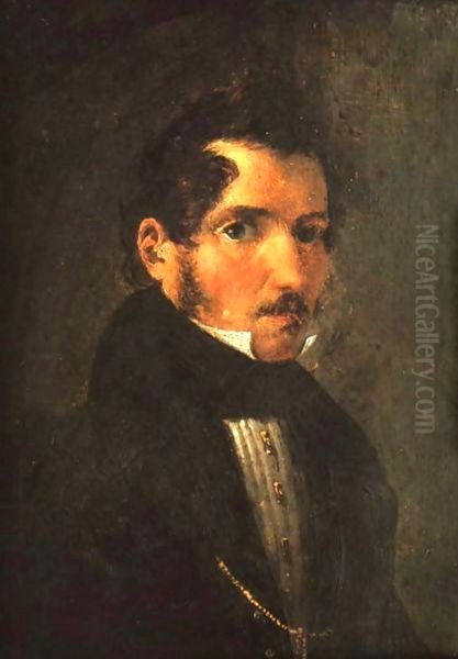 Self-portrait Oil Painting by Aleksander Jozef Slendzinski