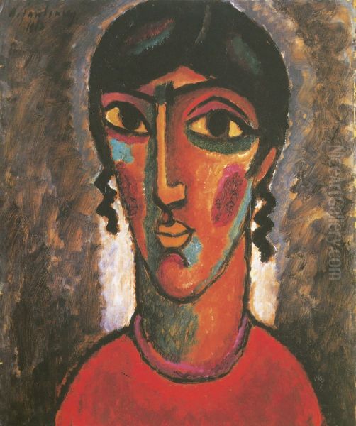 Spanierin Oil Painting by Alexej von Jawlensky