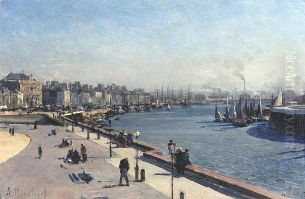 Le Havre Oil Painting by Alexey Bogolyubov