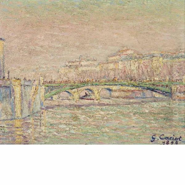 Serie Du Pont D'arioles Avant 10 Heure De Le Matin Oil Painting by Gustave Cariot