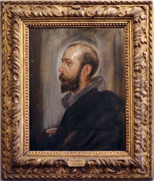 Portrait of Giovanni di Montagliari Oil Painting by Franz von Lenbach