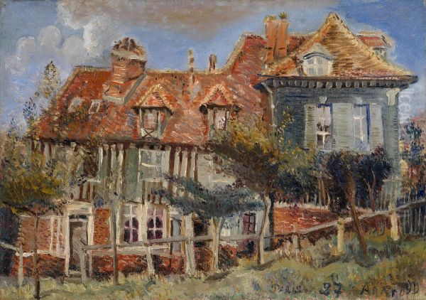 Manor House Oil Painting by Alexis Arapoff