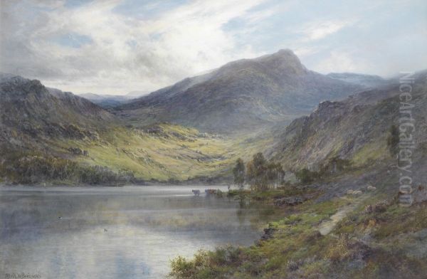 Loch Ness Oil Painting by Alfred de Breanski