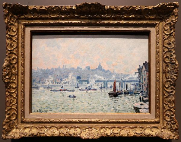 Charing cross bridge Oil Painting by Alfred Sisley