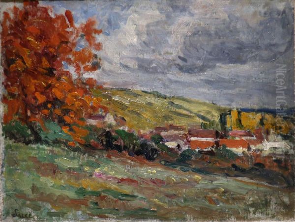 Paysage Oil Painting by Maximilien Luce