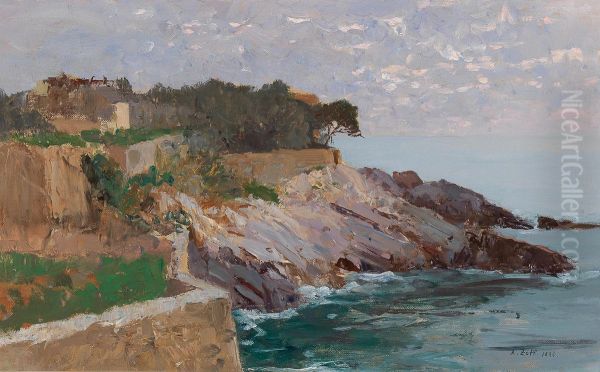 Coast Golfo Paradiso Oil Painting by Alfred Zoff