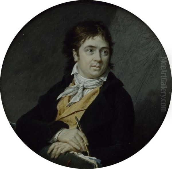 Portrait of Charles Meynier Oil Painting by Marie-Gabrielle Capet