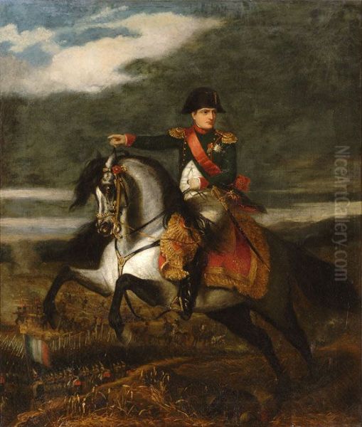 Napoleon on horseback Oil Painting by Alfred d'Orsay